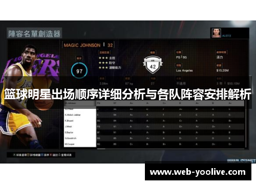 篮球明星出场顺序详细分析与各队阵容安排解析